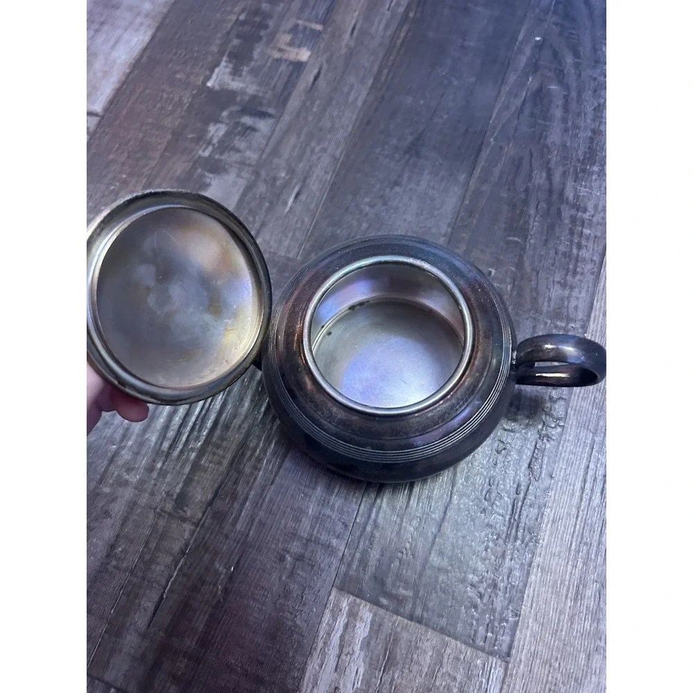 Apollo Silver Co. Silver Plated Tea Pot w/ Lid, Handle, Spout, MPN 1530